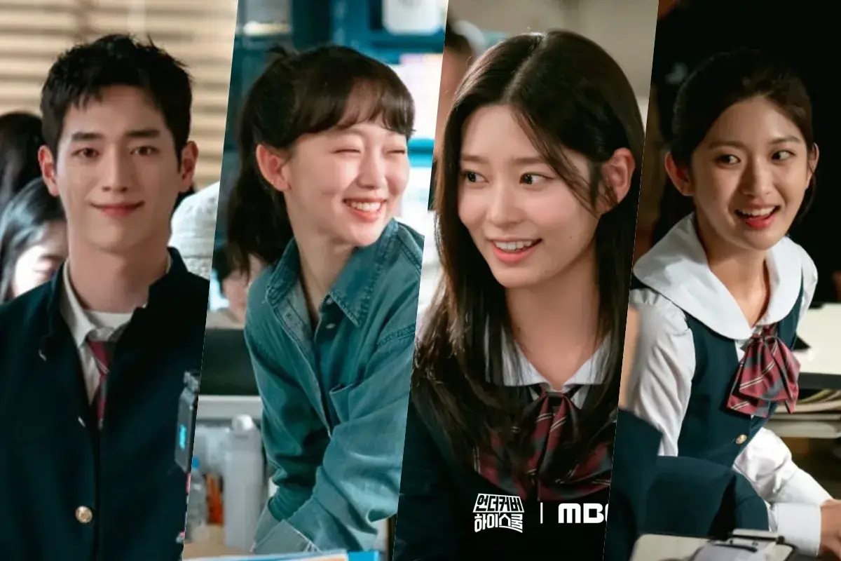Seo Kang Jun, Jin Ki Joo, Kim Min Ju, And More Are All Smiles Behind The Scenes Of "Undercover High School" 그림
